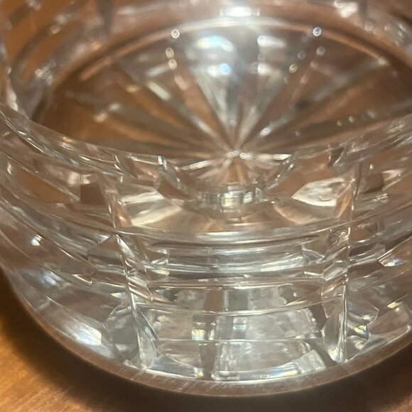 Vintage WATERFORD‎ Crystal Ashtray Round 3" Beautiful - Picture 10 of 10
